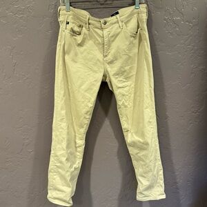 AG Adriano Goldschmied Cream Ankle Pants - 30❤️